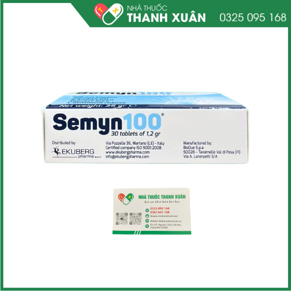 Semyn 100 - Hỗ trợ tăng cường sức khỏe sinh sản cho nam giới